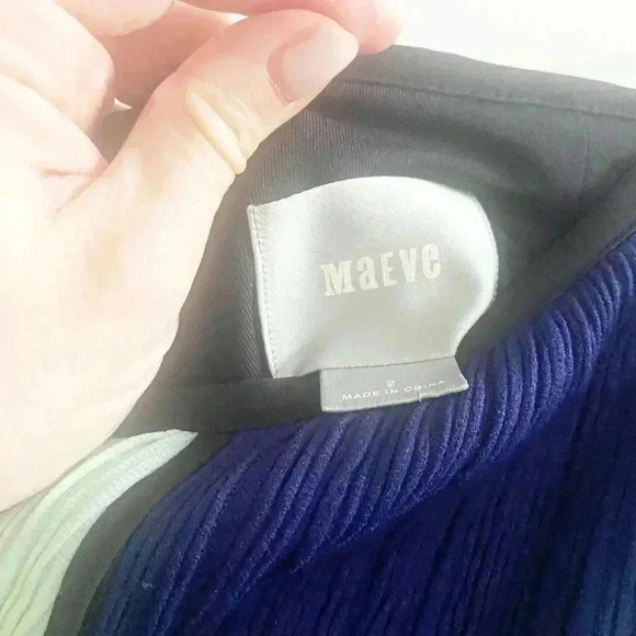 Anthropologie Maeve colorblock skirt 2 - Picture 2 of 3